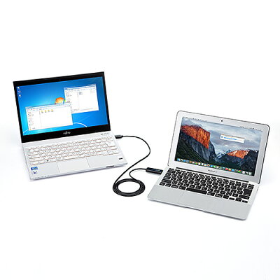 サンワダイレクト　USB3．0リンクケーブル　Windows/Mac対応　パソコン　/　タブレット　データ移行　ドラッグ＆ドロップ　500-USB033